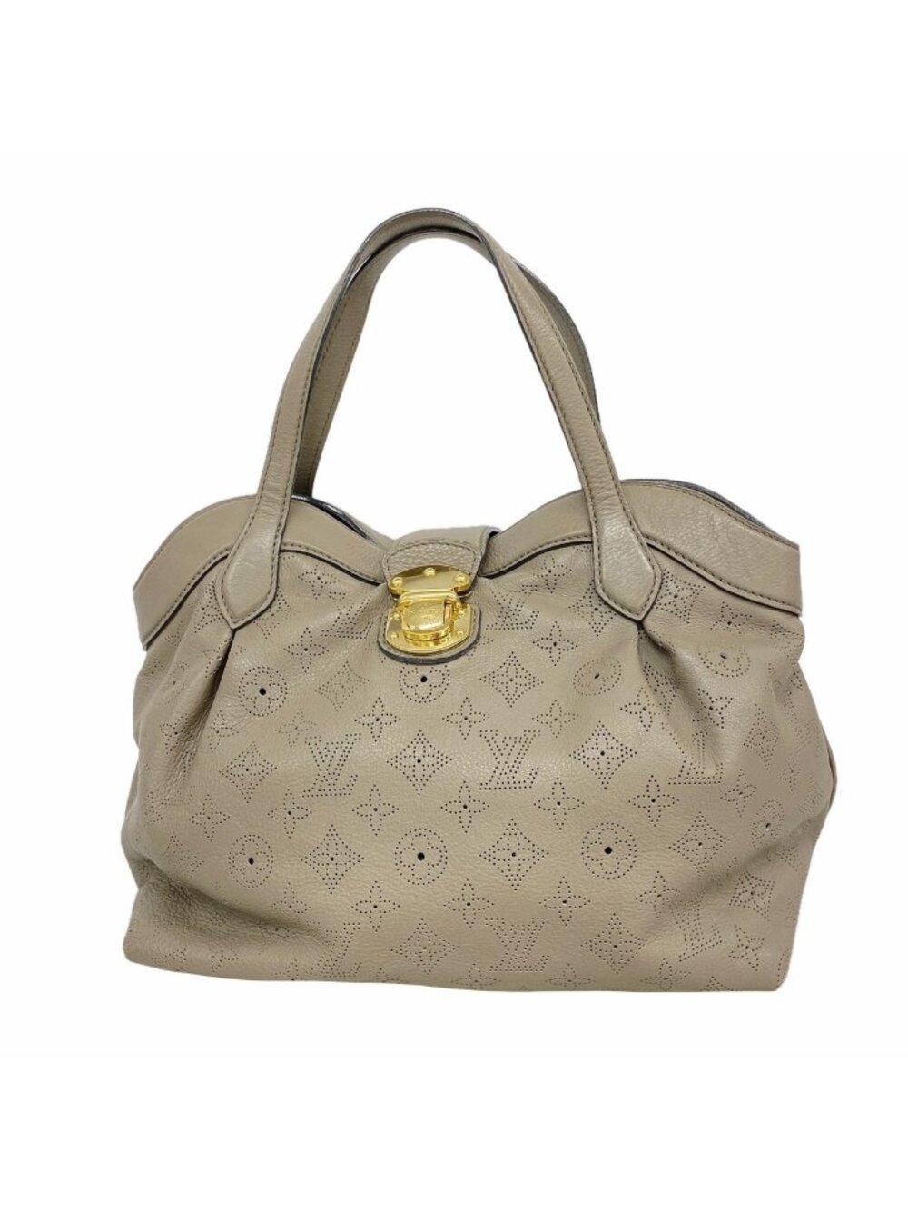Louis Vuitton Handbag Mahina Seals PM Taupe